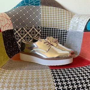 Chinese Laundry Metallic Silver Oxford